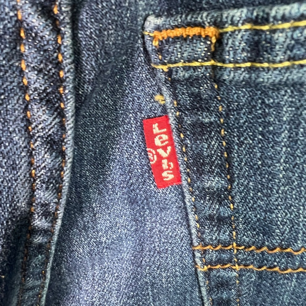 Levi's 726 High Rise Flare Jeans Dark Wash Y2K Bootcut Denim 27x32 *26.5x31.5 - Picture 5 of 14